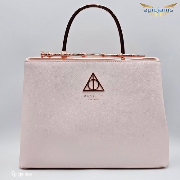 Loungefly Harry Potter Deathly Hollows Elder Wand Rose Gold Crossbody Handbag